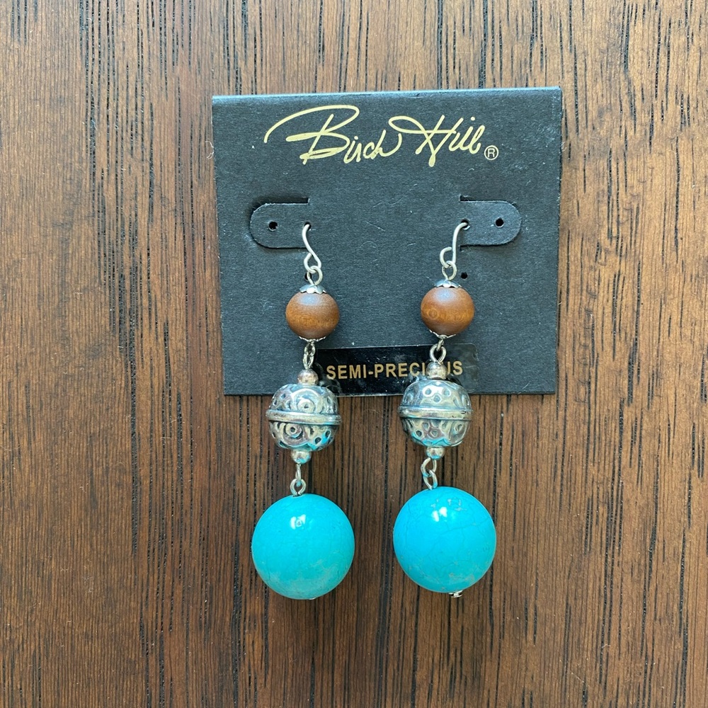 Brand new, never worn Semi Precious stone earrings